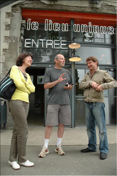 Françoise Verchere- vice-pdte du CG44- Presidente de la Commission Locale de lEau Estuaire et Jean Blaise, initiateur du projet Estuaire 2007